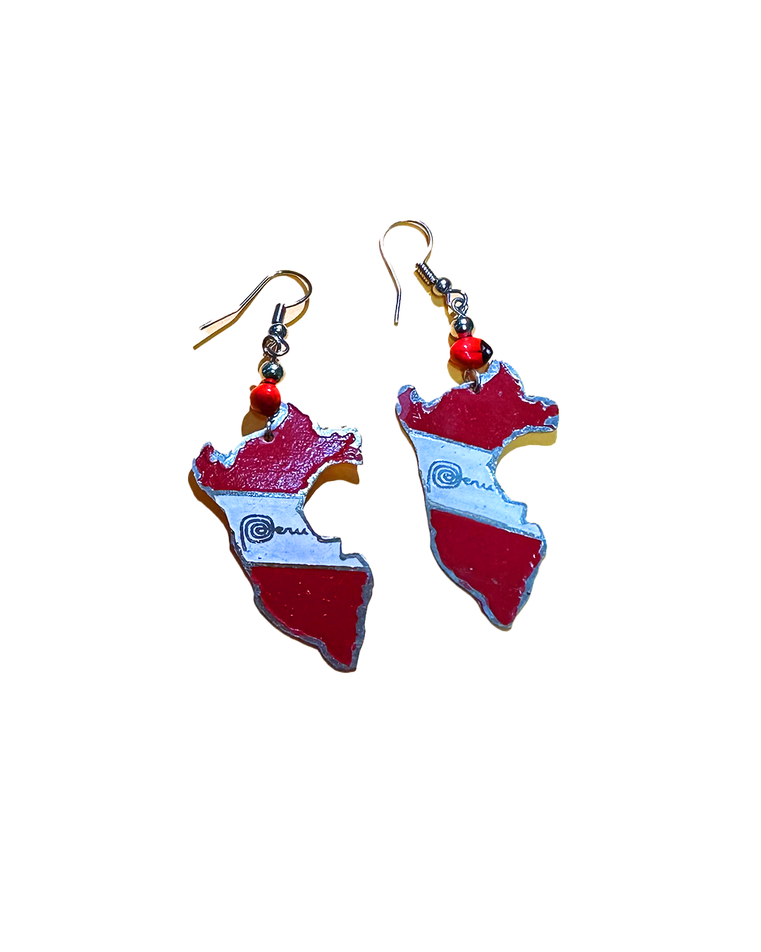 Peru Map Earrings